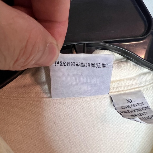 Vintage 1993 Acme Embroidery Button Up Shirt Looney Tunes Backroads Touring 1950 - Picture 14 of 14